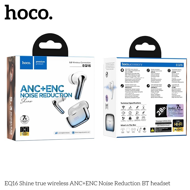 Tai nghe bluetooth Hoco EQ16 pin 7h ANC+ENC