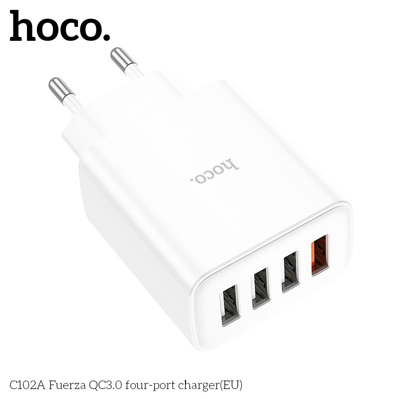 Củ sạc 4 cổng USB Hoco C102A QC3.0 28.5W