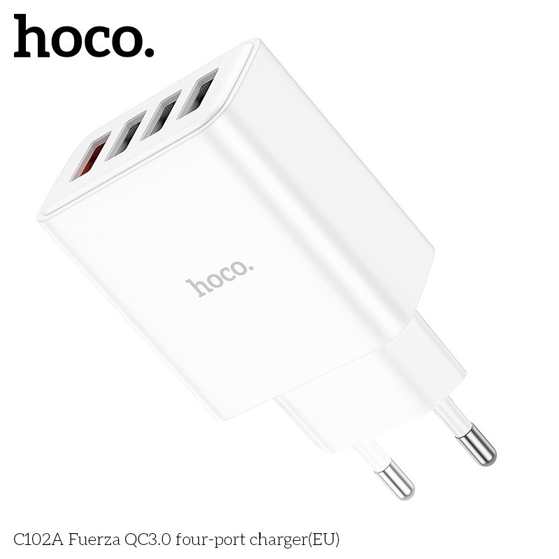 Củ sạc 4 cổng USB Hoco C102A QC3.0 28.5W