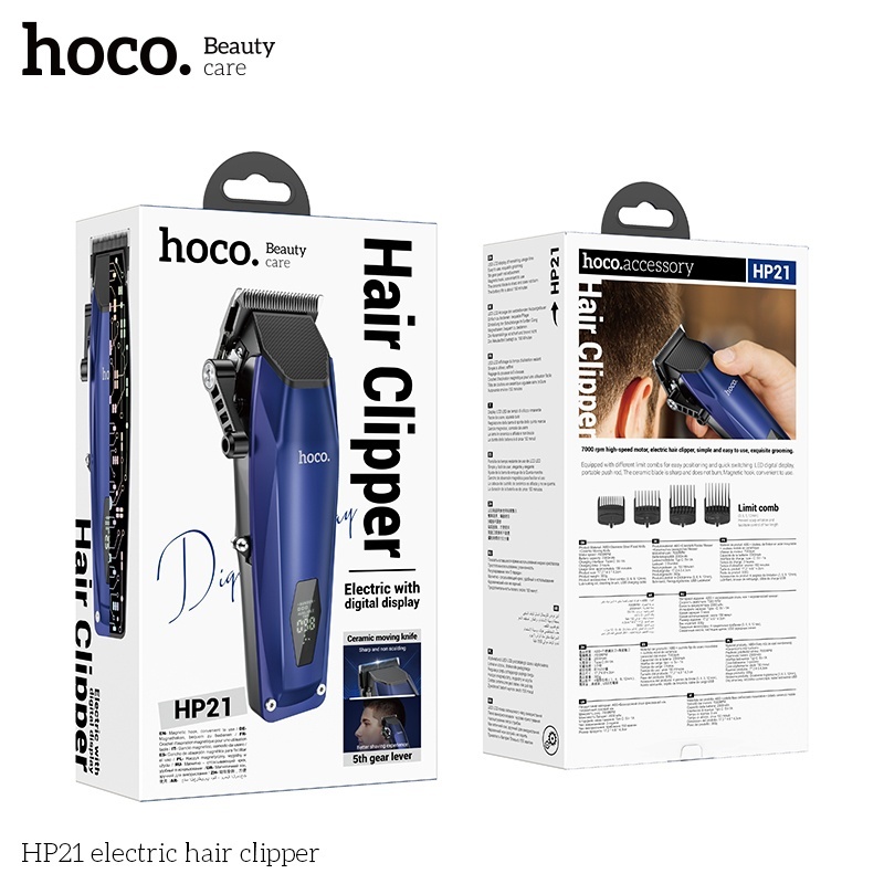 Tông đơ điện có màn hình hiển thị Hoco HP21