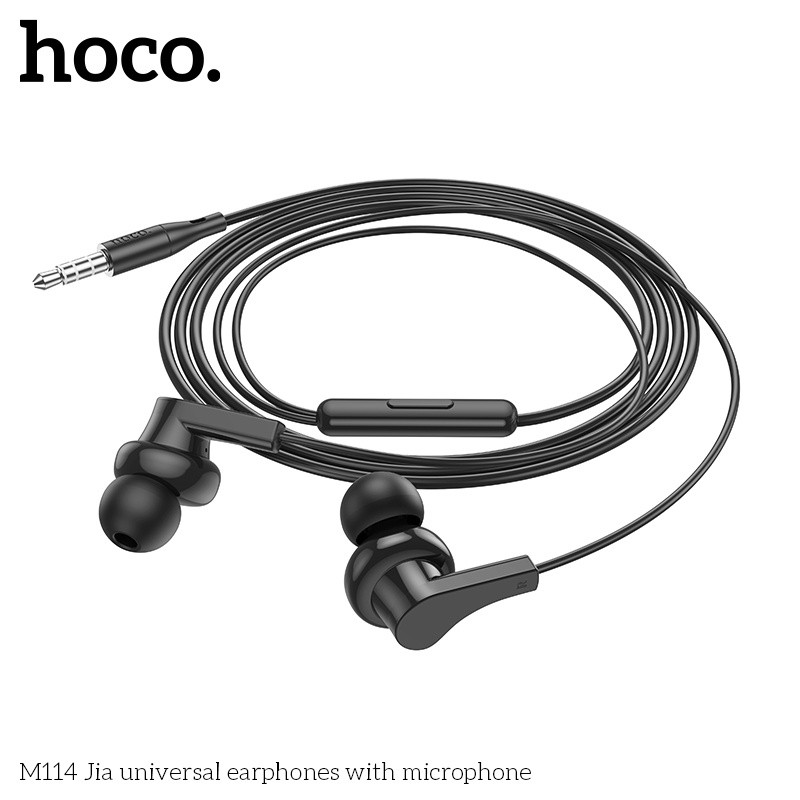 Tai nghe dây chân 3.5mm Hoco M114 Hi-Fi Audio