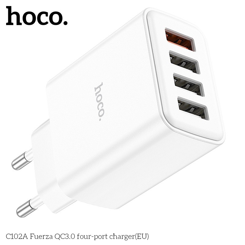 Củ sạc 4 cổng USB Hoco C102A QC3.0 28.5W