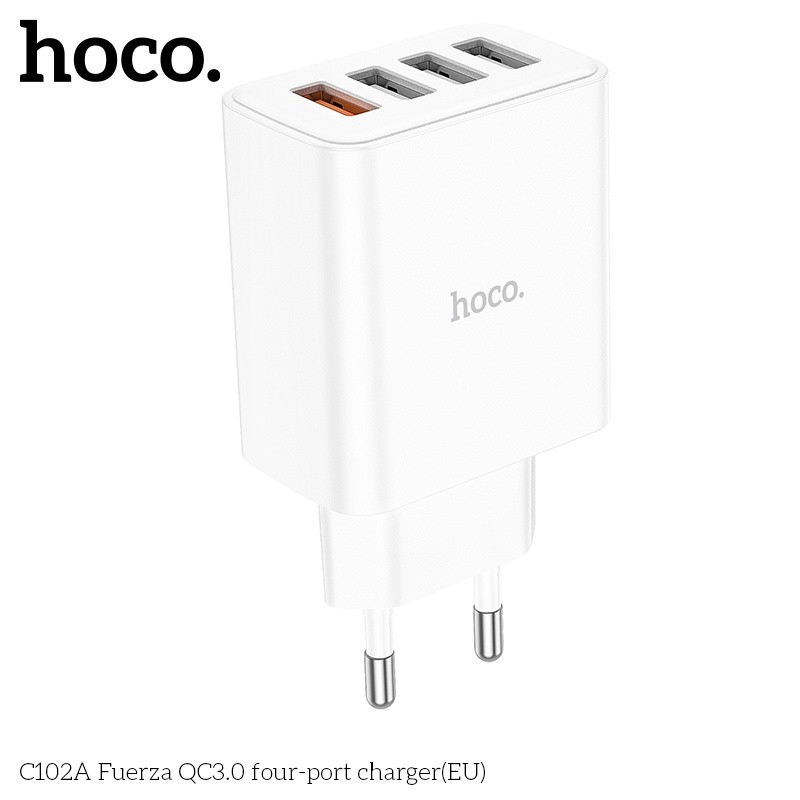 Củ sạc 4 cổng USB Hoco C102A QC3.0 28.5W