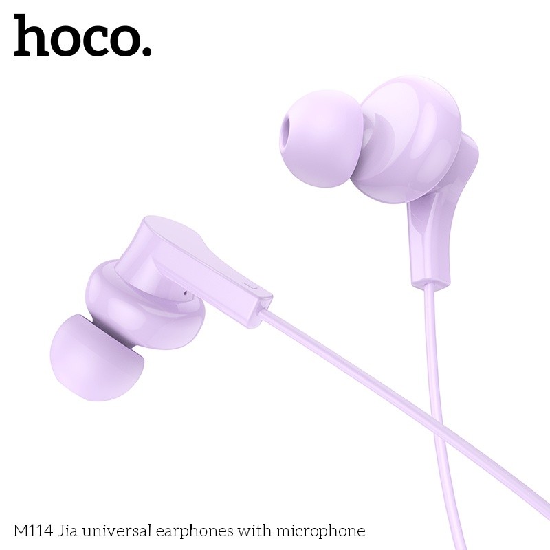 Tai nghe dây chân 3.5mm Hoco M114 Hi-Fi Audio