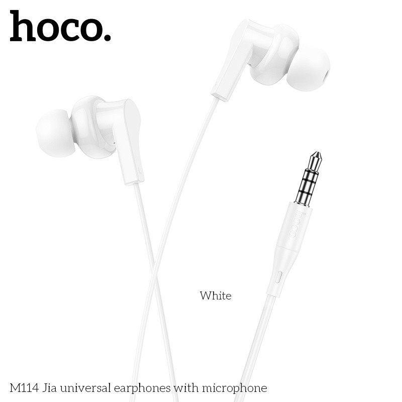 Tai nghe dây chân 3.5mm Hoco M114 Hi-Fi Audio