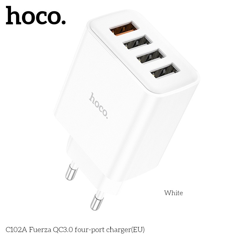 Củ sạc 4 cổng USB Hoco C102A QC3.0 28.5W