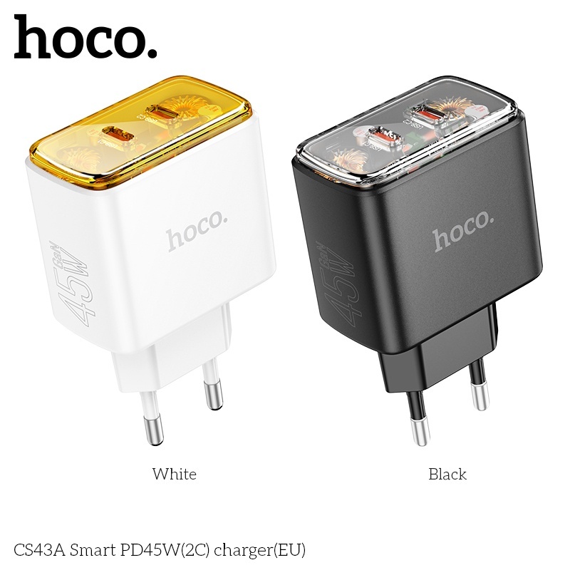 Củ sạc nhanh 2 cổng (2A) Hoco CS43A PD45W