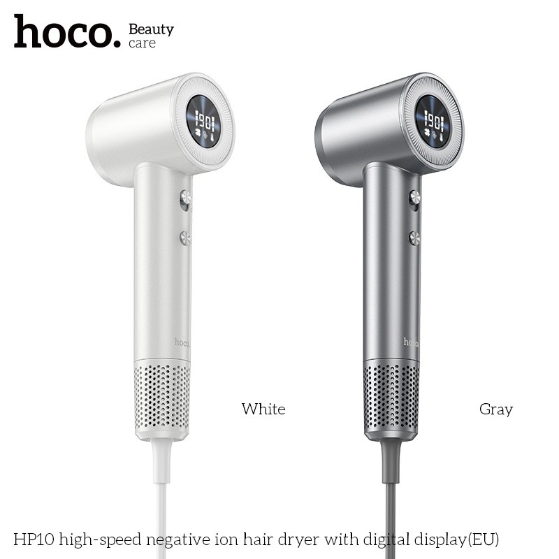 Máy sấy tóc ion âm tốc độ cao có màn hình kỹ thuật số Hoco HP10