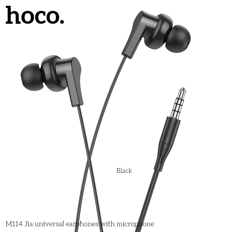 Tai nghe dây chân 3.5mm Hoco M114 Hi-Fi Audio