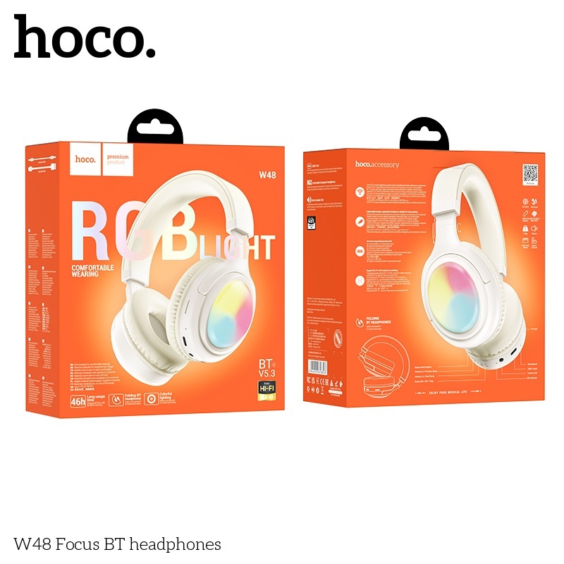 Tai nghe bluetooth V5.3 RGB Hoco W48