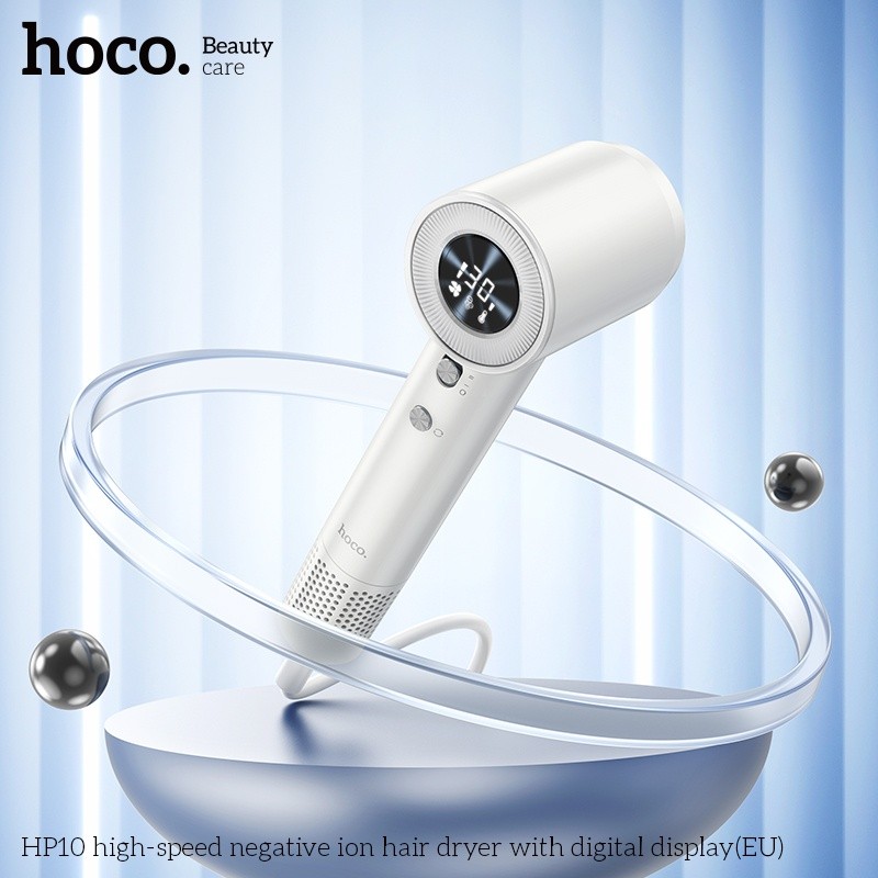 Máy sấy tóc ion âm tốc độ cao có màn hình kỹ thuật số Hoco HP10