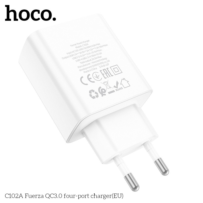 Củ sạc 4 cổng USB Hoco C102A QC3.0 28.5W