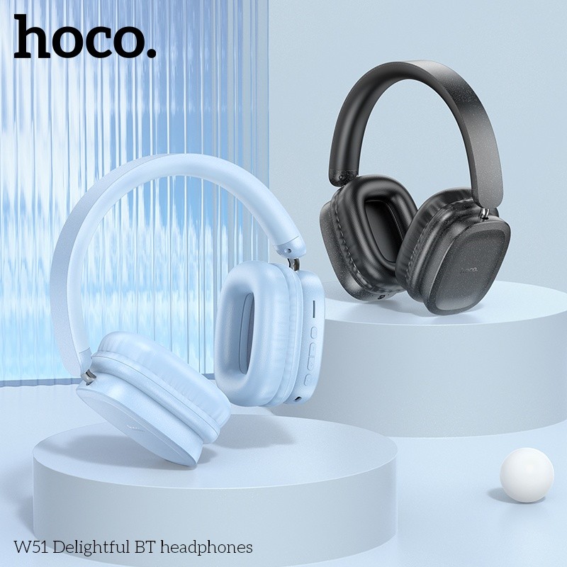 Tai nghe headphone bluetooth Hifi audio Hoco W51 nghe nhạc 46h