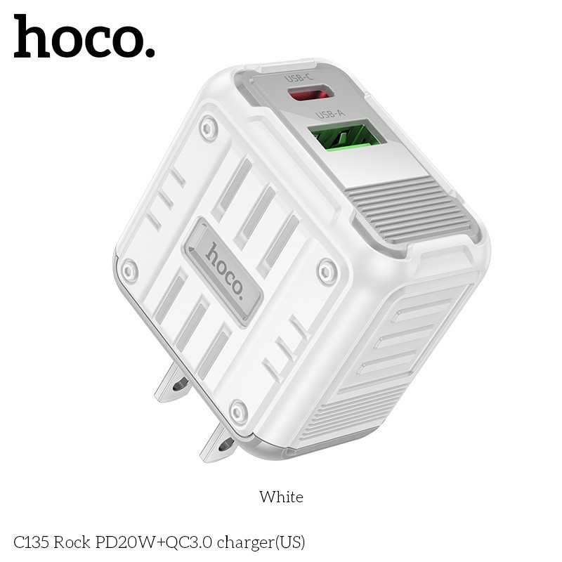 Củ sạc nhanh PD20W+QC3.0 Hoco C135