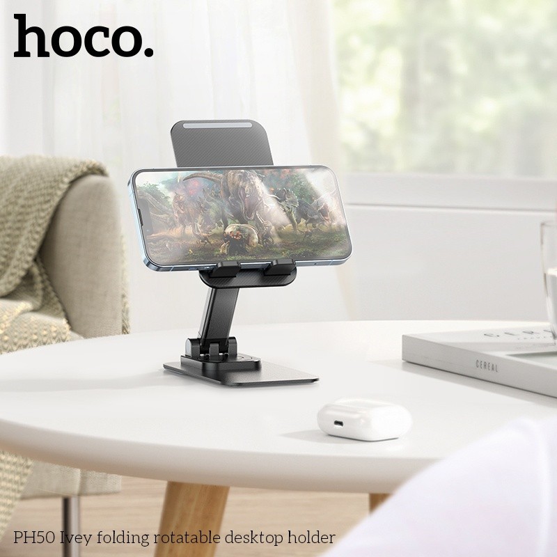 Giá đỡ điện thoại để bàn gập xoay 360 độ Hoco PH50