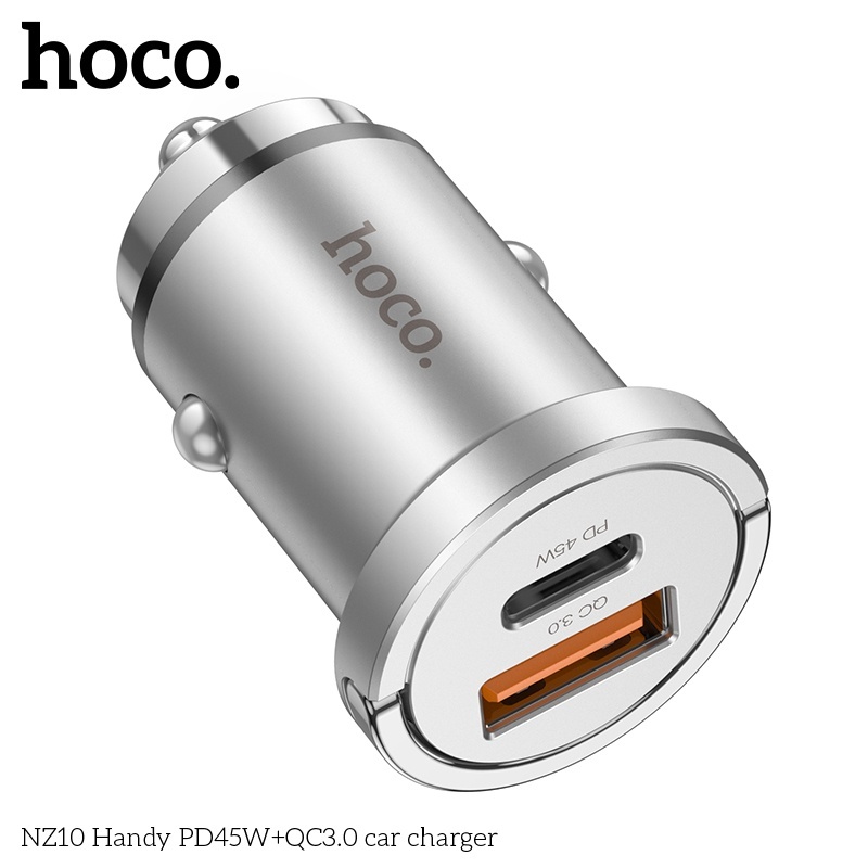 Tẩu sạc nhanh PD45W+QC3.0 Hoco NZ10