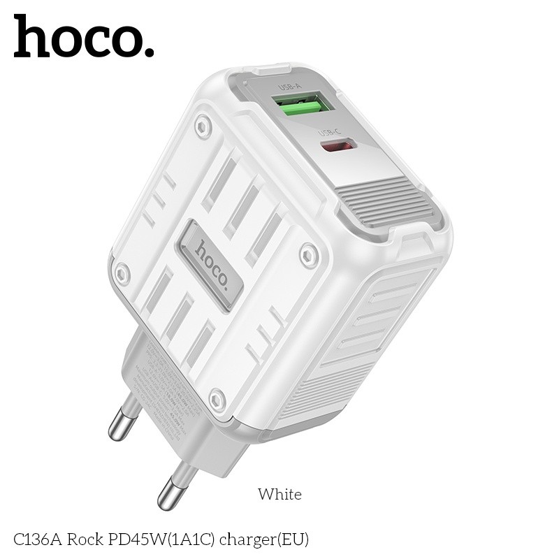 Củ sạc nhanh PD45W(1A1C) Hoco C136A