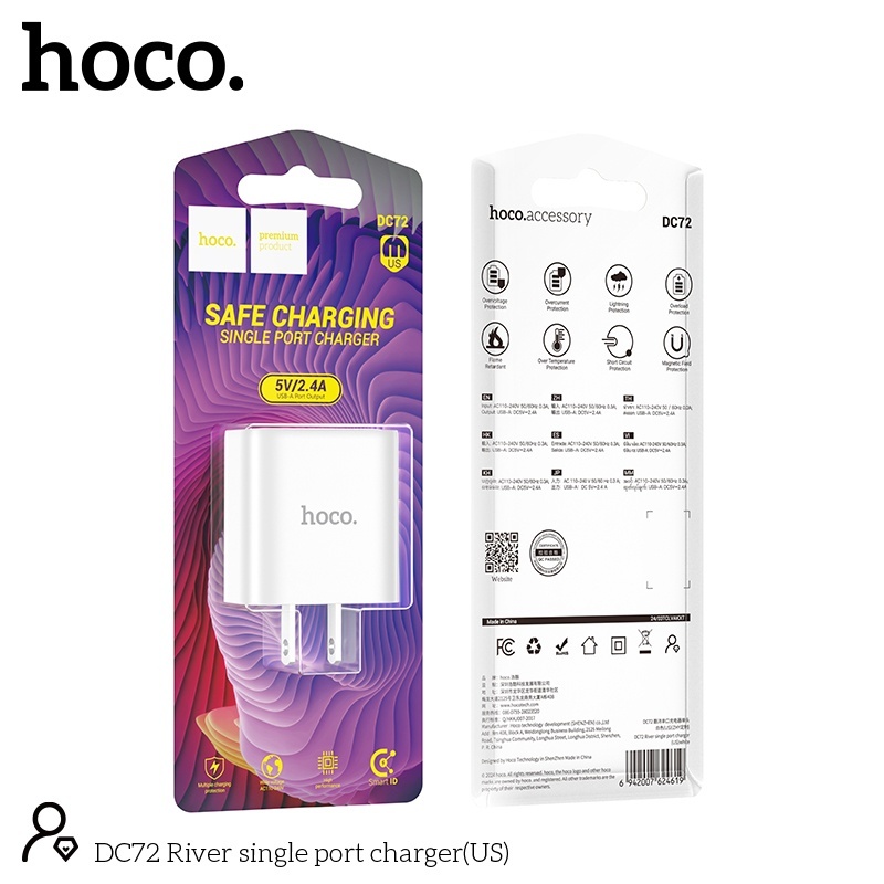 Củ sạc Hoco DC72 2.4a