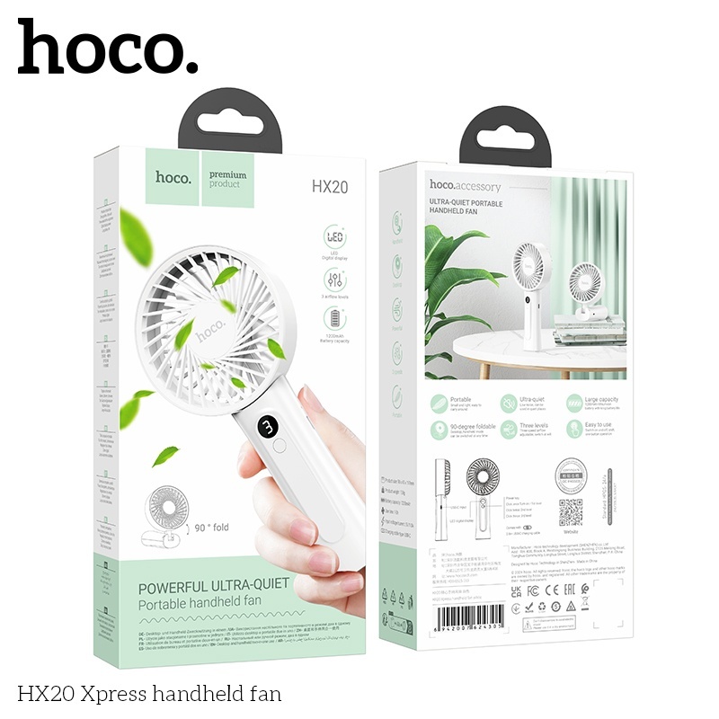 Quạt cầm tay Hoco HX20