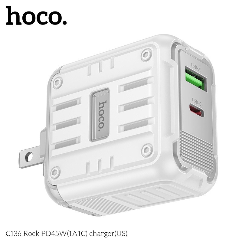 Củ sạc nhanh PD45W(1A1C) Hoco C136