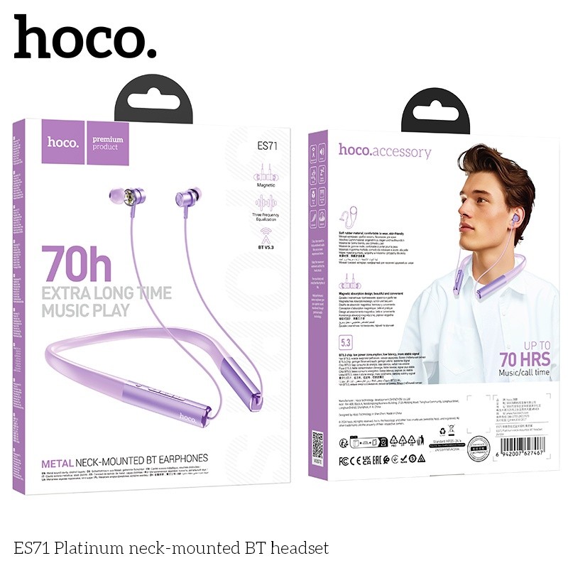 Tai nghe thể thao đeo cổ bluetooth Hoco ES71