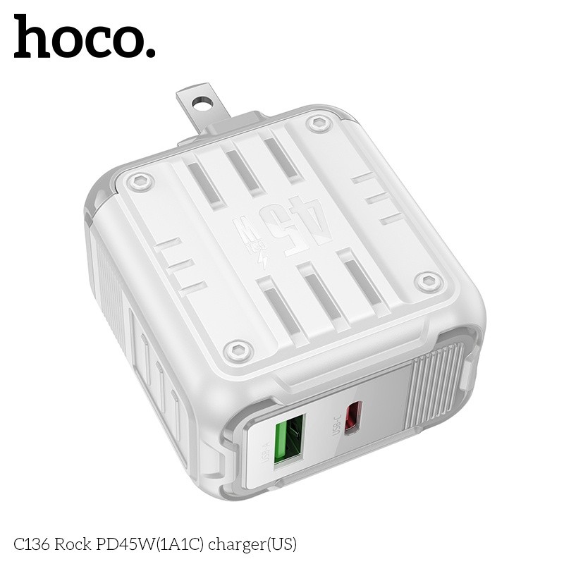 Củ sạc nhanh PD45W(1A1C) Hoco C136