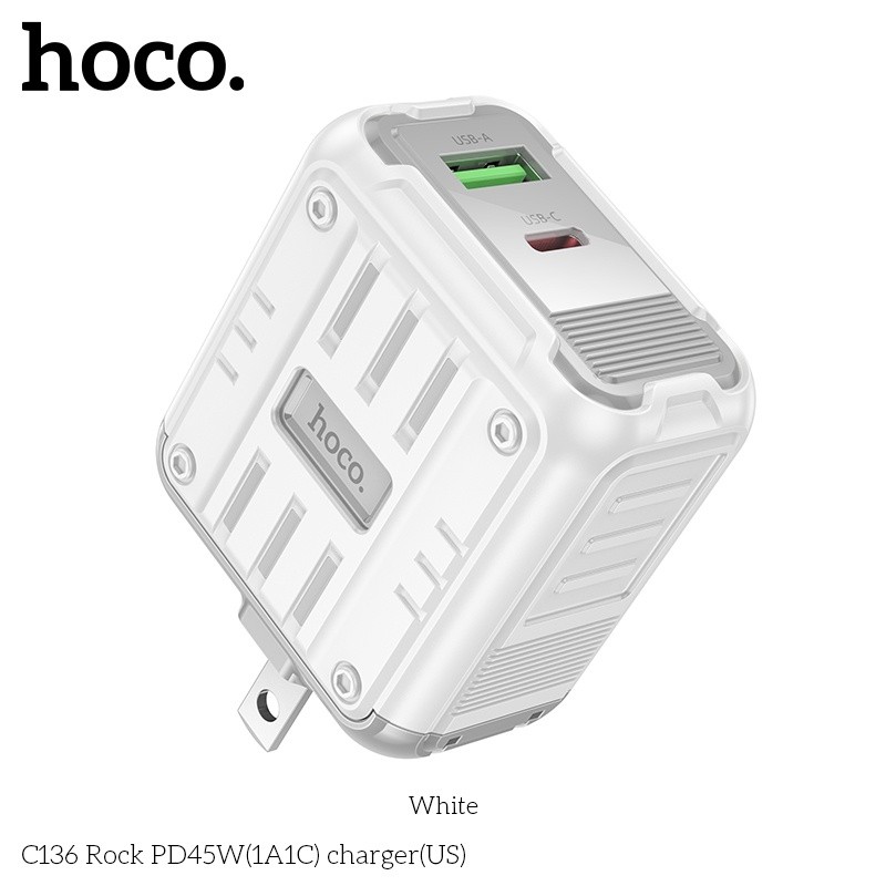Củ sạc nhanh PD45W(1A1C) Hoco C136