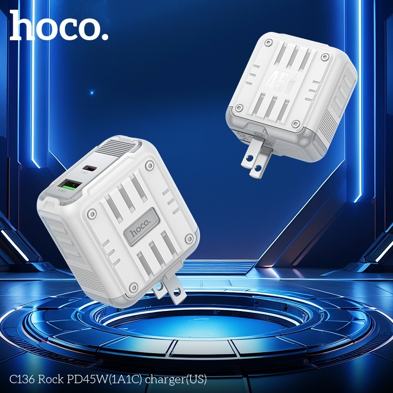 Củ sạc nhanh PD45W(1A1C) Hoco C136