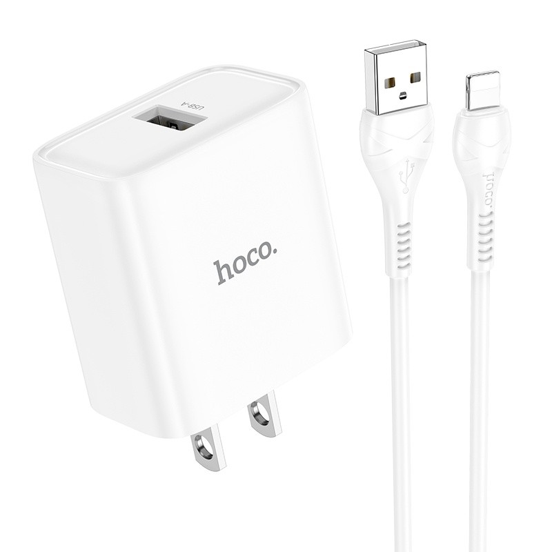 Bộ củ cáp sạc Hoco DC72 lightning 2.4a