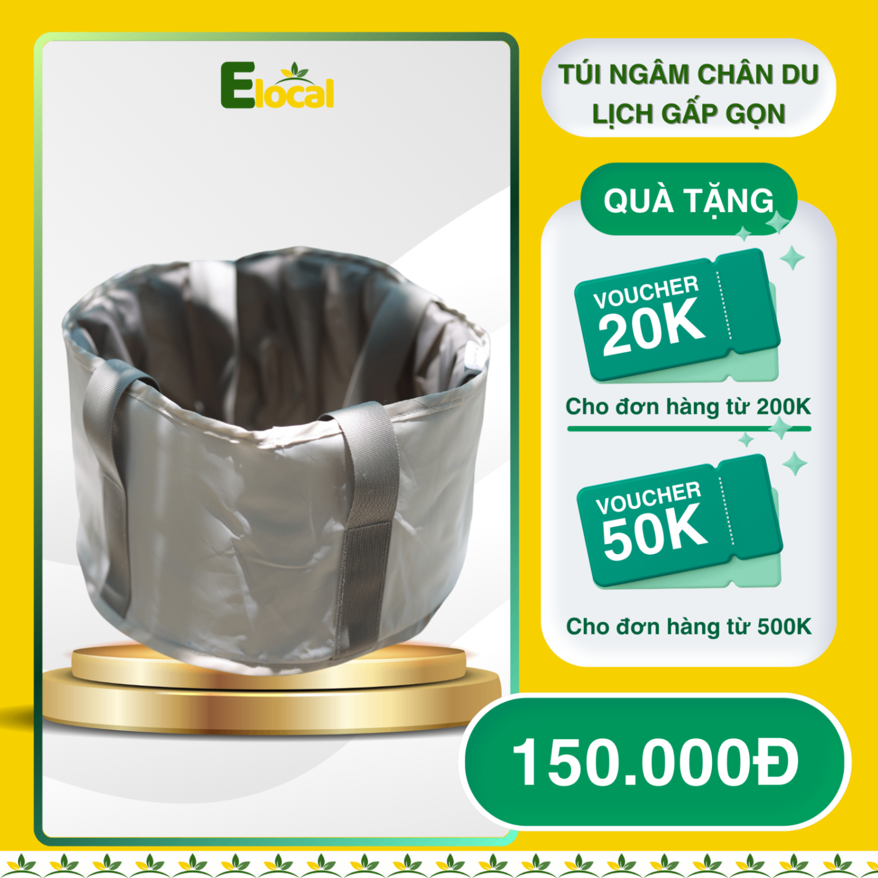 Túi ngâm chân du lịch gấp gọn