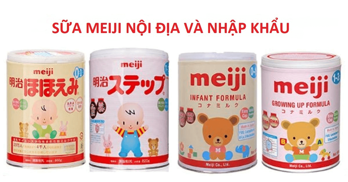 Cách phân biệt sữa meiji nội địa và nhập khẩu
