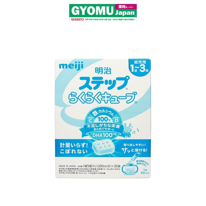 Cách sử dụng sữa meiji 0 1 dạng thanh