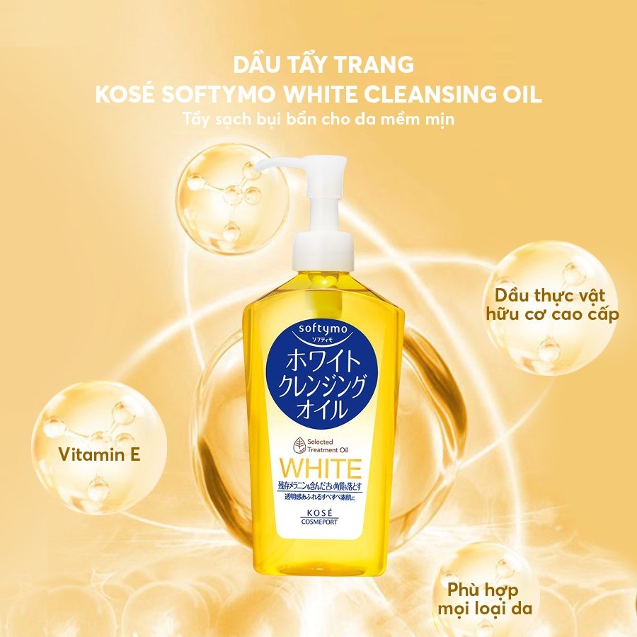Dầu tẩy trang Softymo White Cleansing