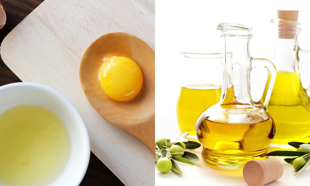 Mặt nạ trứng và dầu oliu