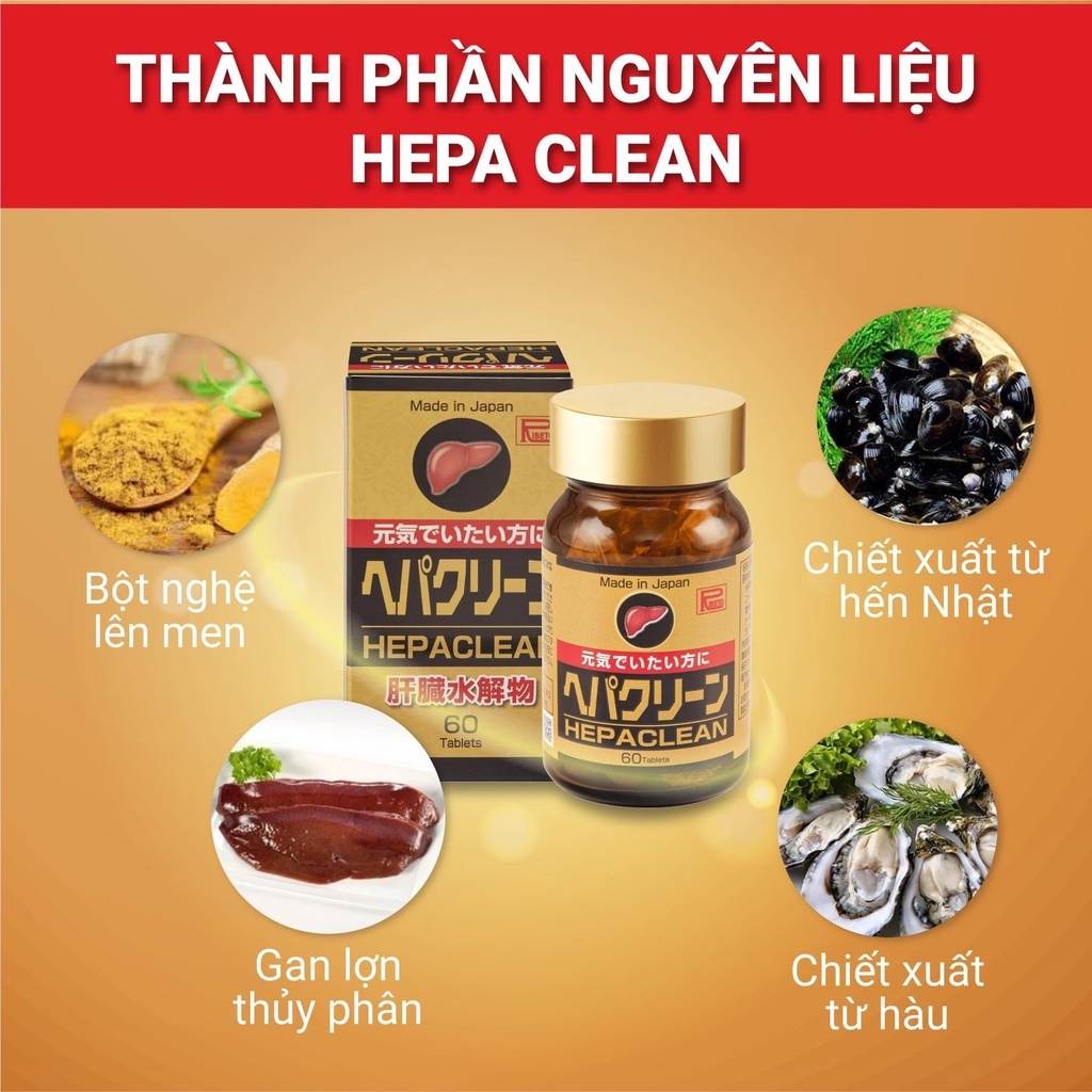 Thành phần nguyên liệu nổi bật của Hepa Clean