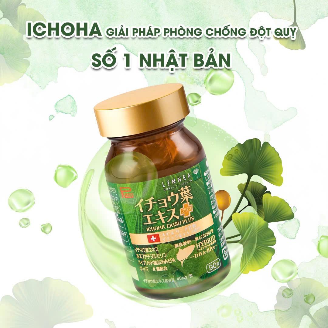 Viên uống Ichoha Ekisu Plus 90 viên