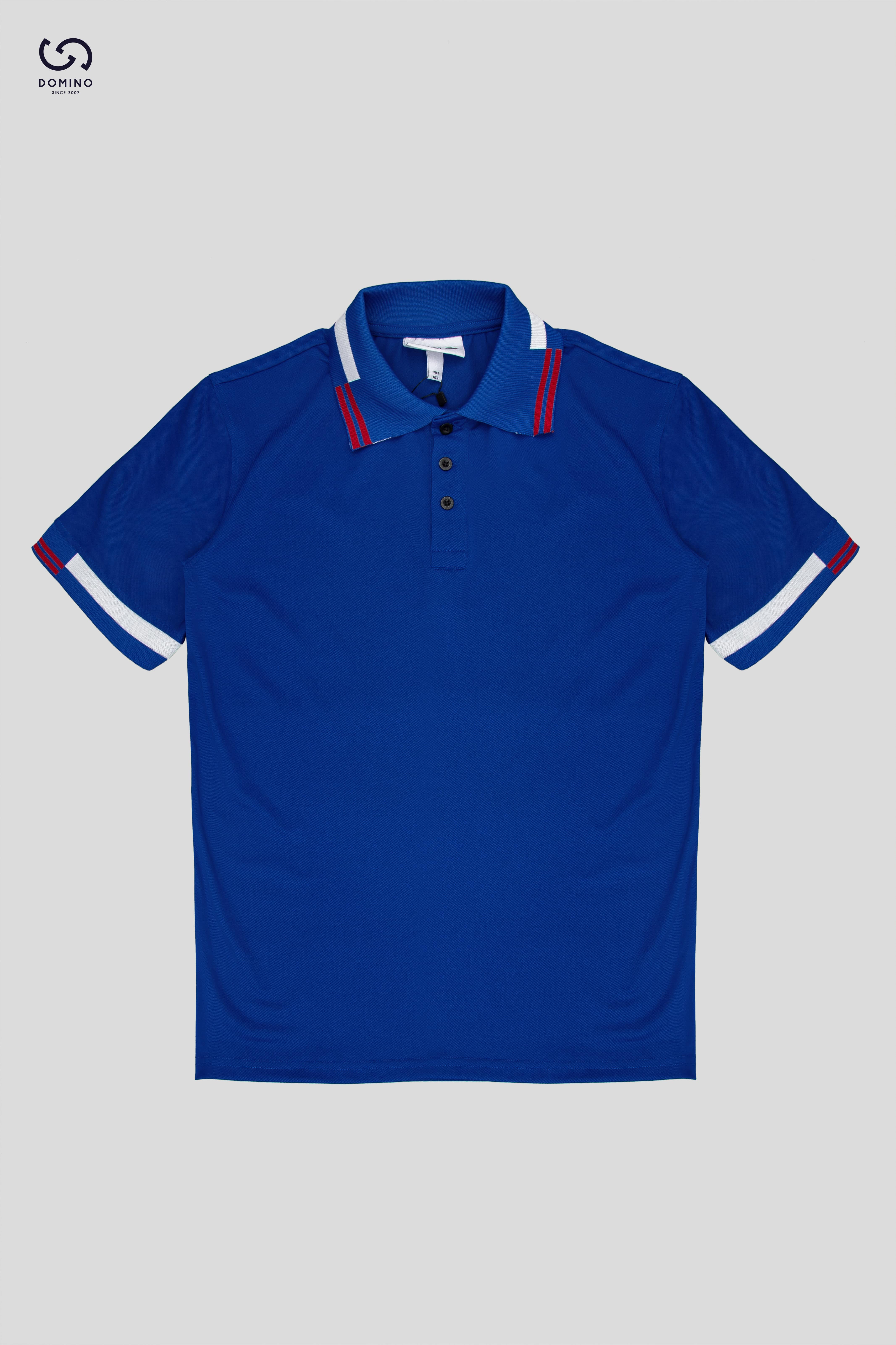 LACOSTE - XANH THAN CỔ ĐỎ TRẮNG - LACOS156-FS