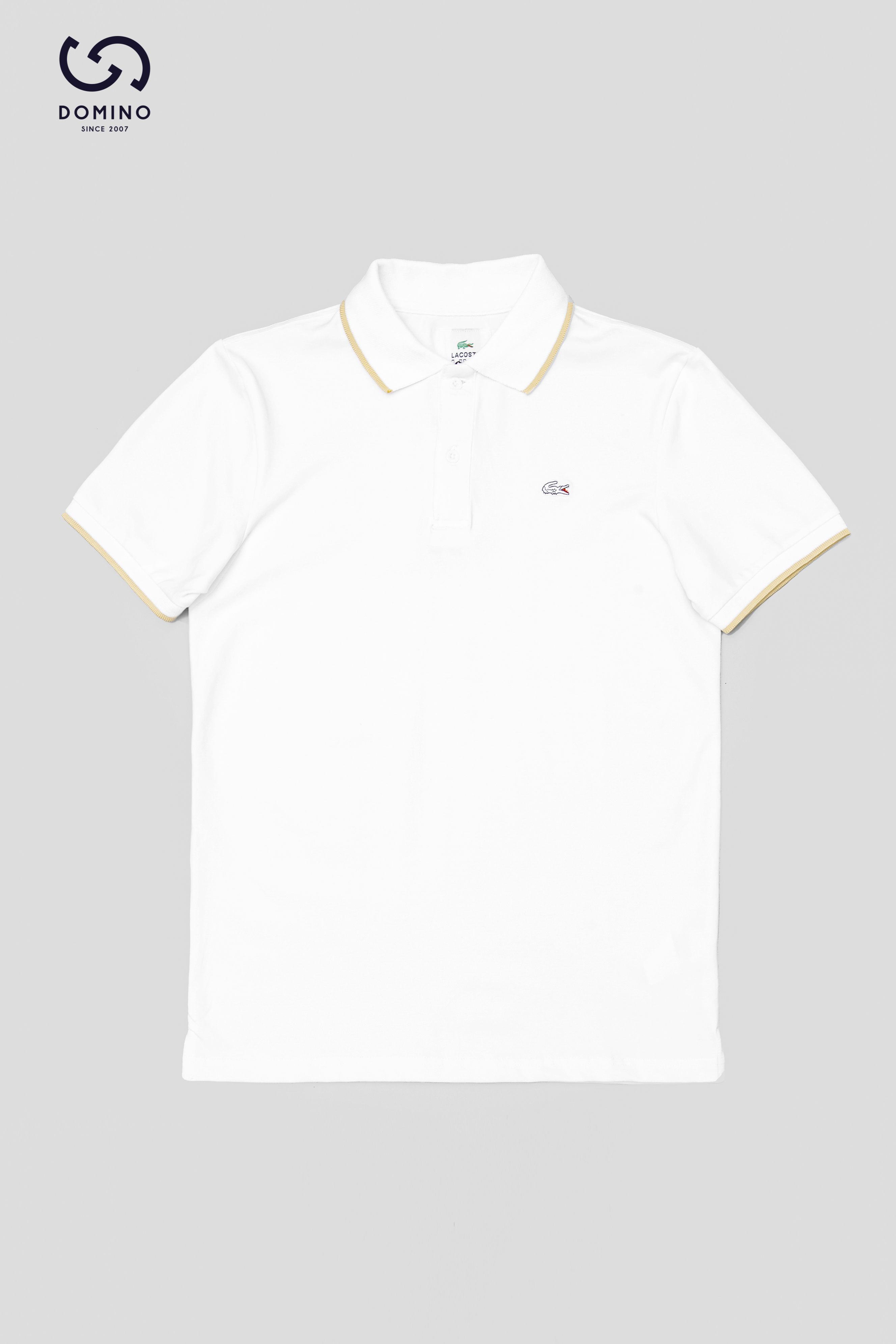 LACOSTE - TRẮNG VIỀN NÂU - LACOS246-FS