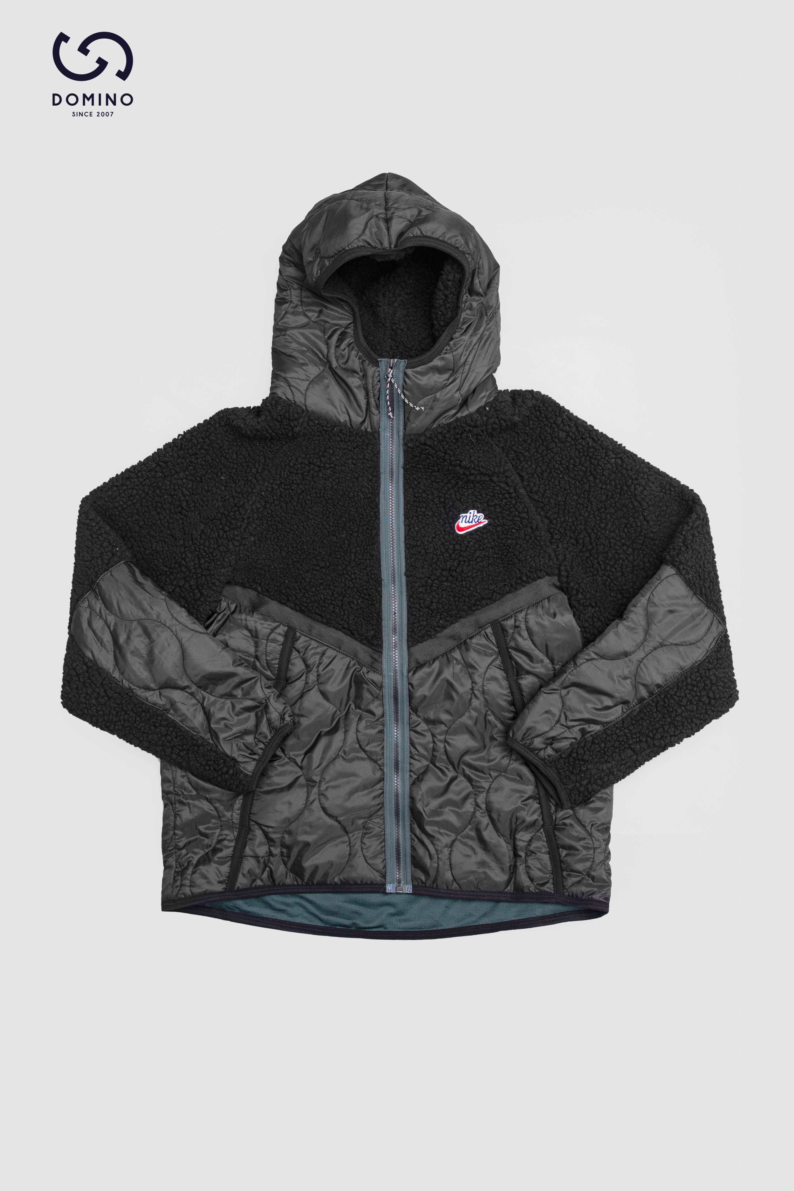 NIKE NSW SPORTSWEAR HERITAGE MEN'S JACKET WINTER WARM BLACK - CU4447-010-FS