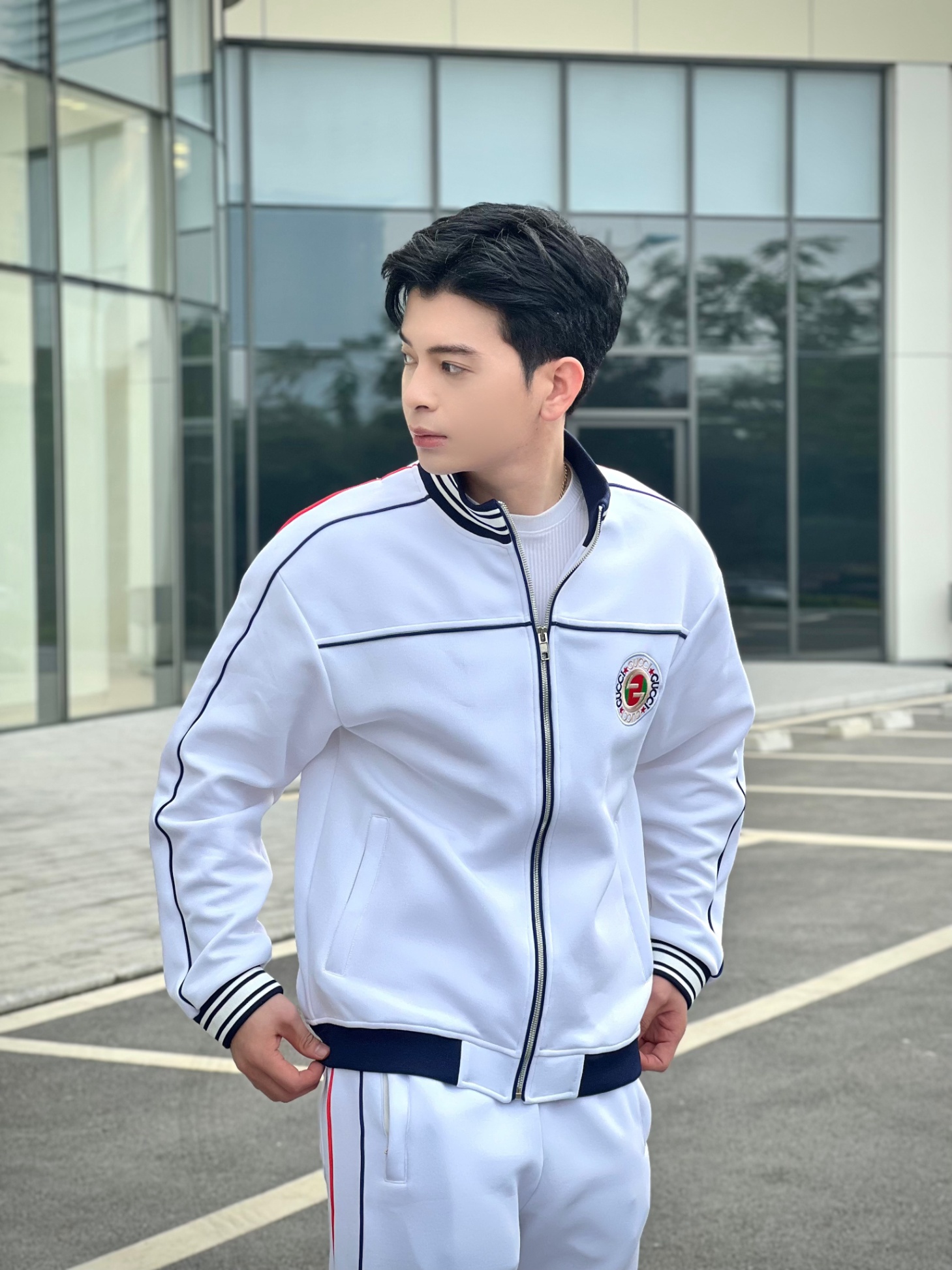 GUCCI - TRẮNG VIỀN ĐỎ XANH THAN - GUCCI041