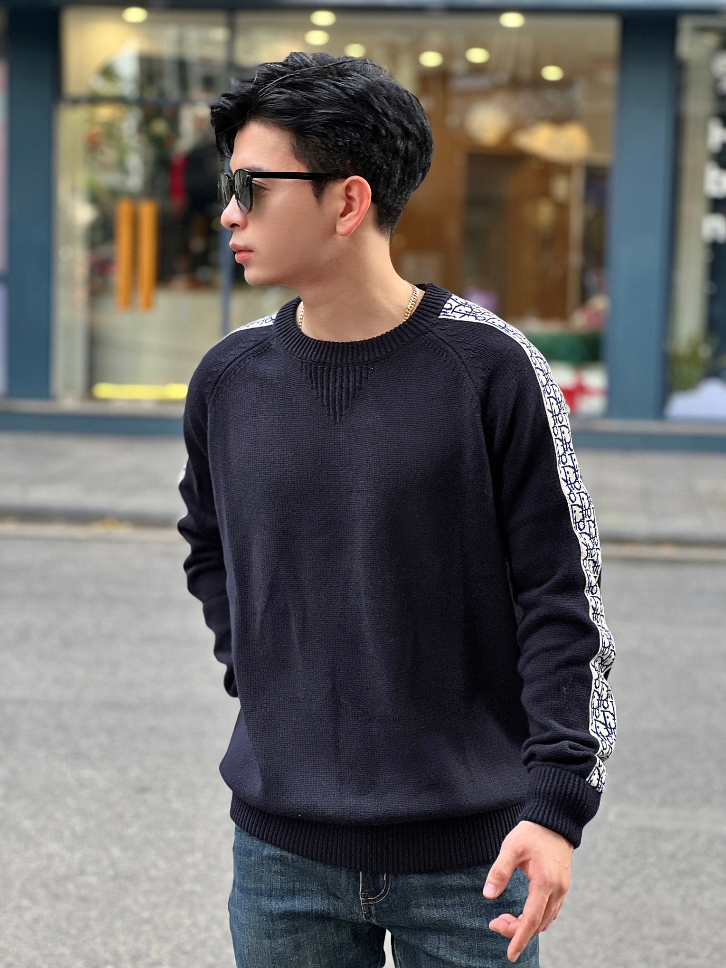 DIOR - LEN ĐEN TAY KẺ - DIOR040