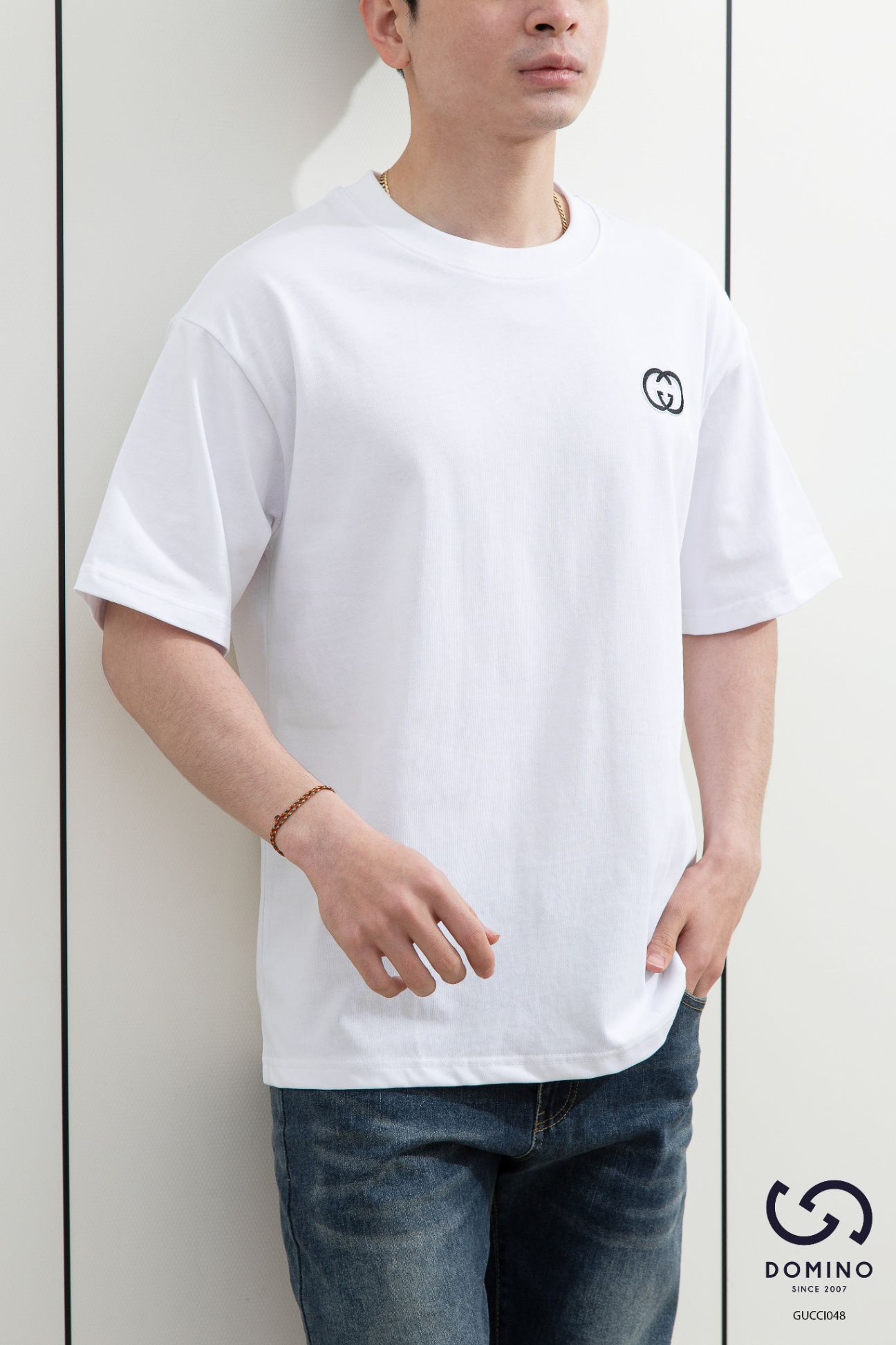 GUCCI - TRẮNG LOGO ĐEN - GUCCI048