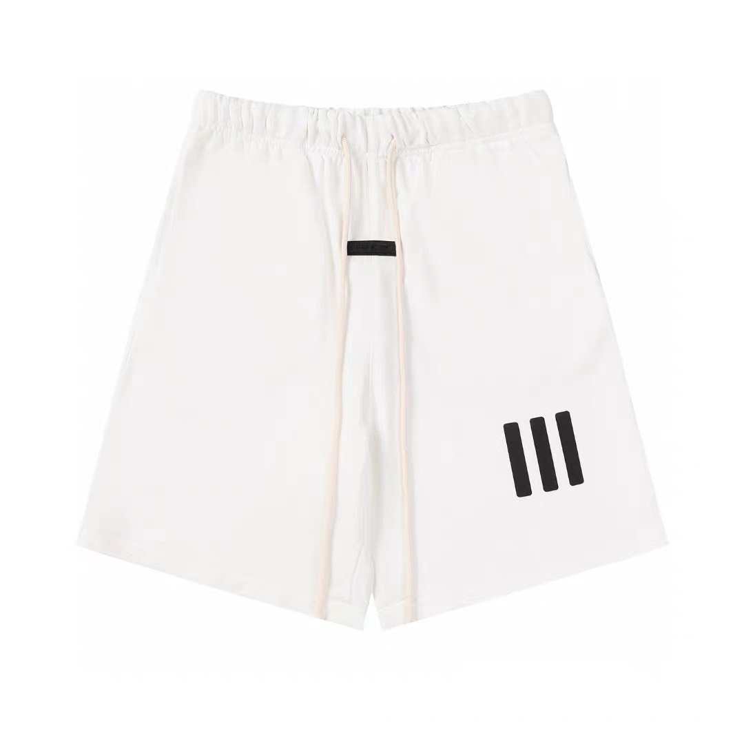 ESSENTIALS FEAR OF GOD - QUẦN TRẮNG 3 VẠCH ĐEN - FOG011-T