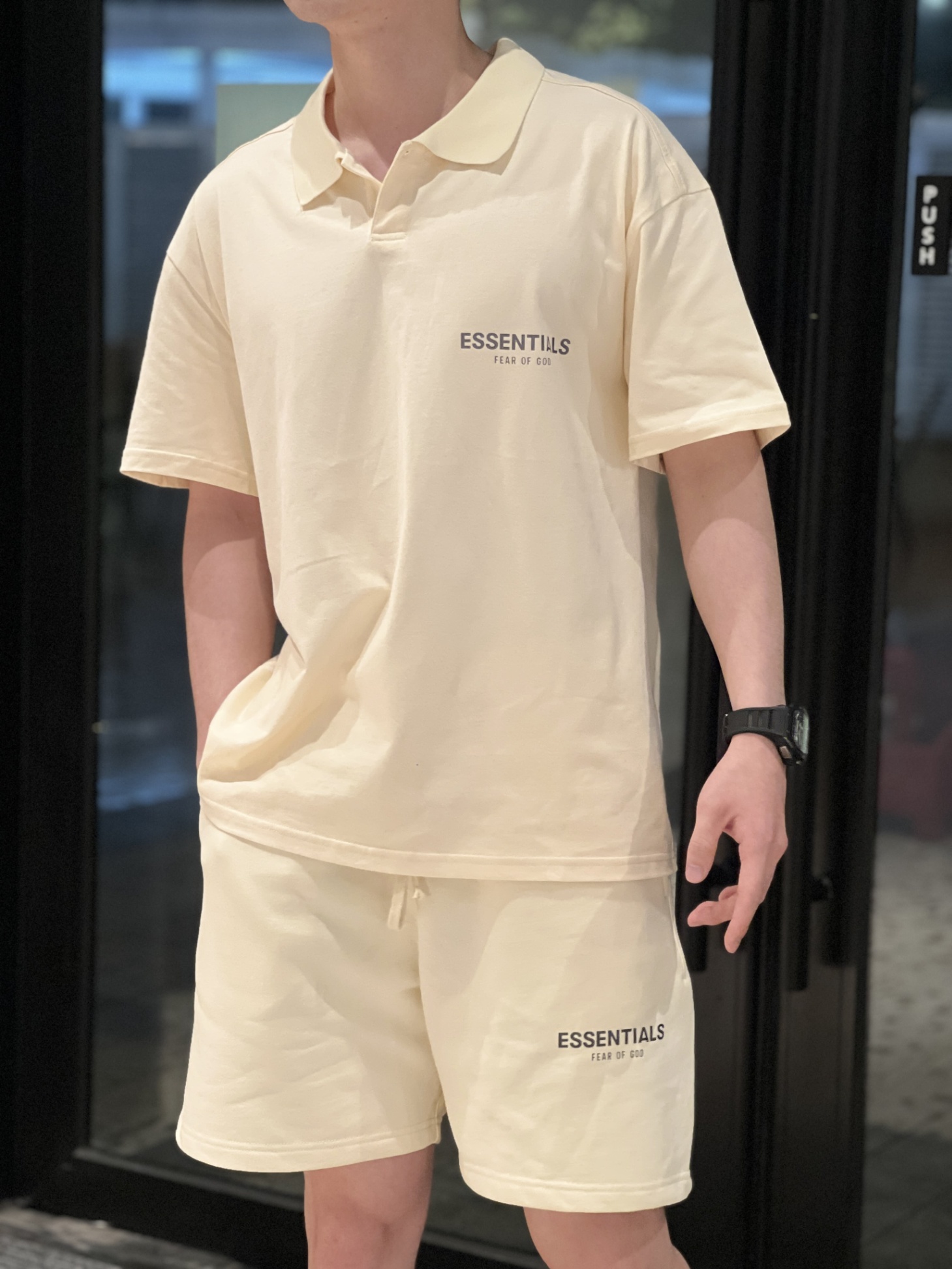 ESSENTIALS FEAR OF GOD - BỘ BE POLO CHỮ - FOG020-T