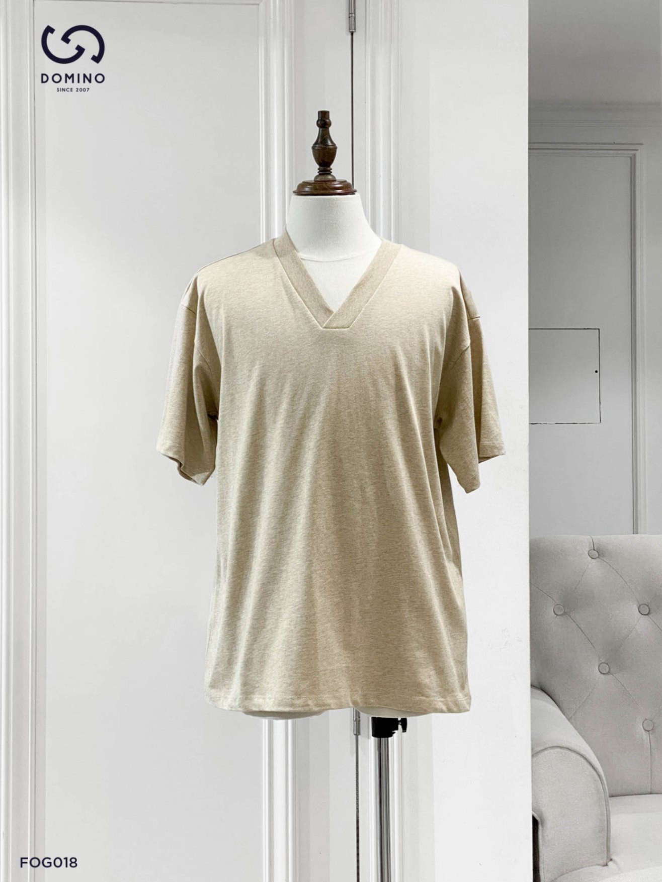 ESSENTIALS FEAR OF GOD - BE TRƠN CỔ TIM - FOG018-T