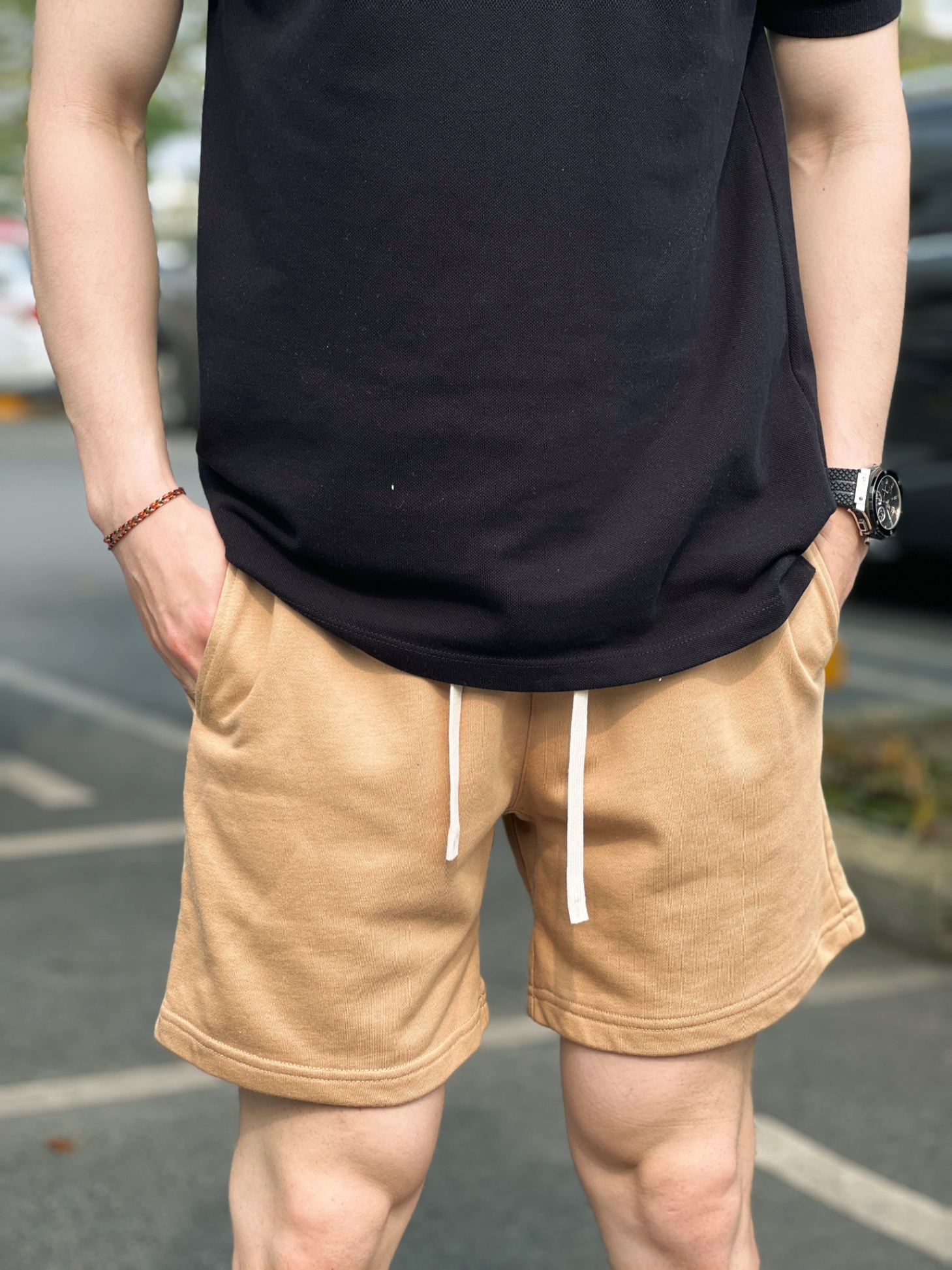 QUẦN NÂU TRƠN DÂY BE - QSNA002