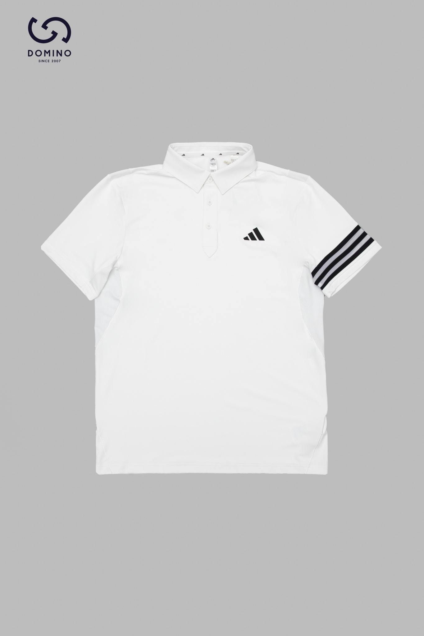 ADIDAS AEROREADY 3ST SS POLO WHITE - IN9058