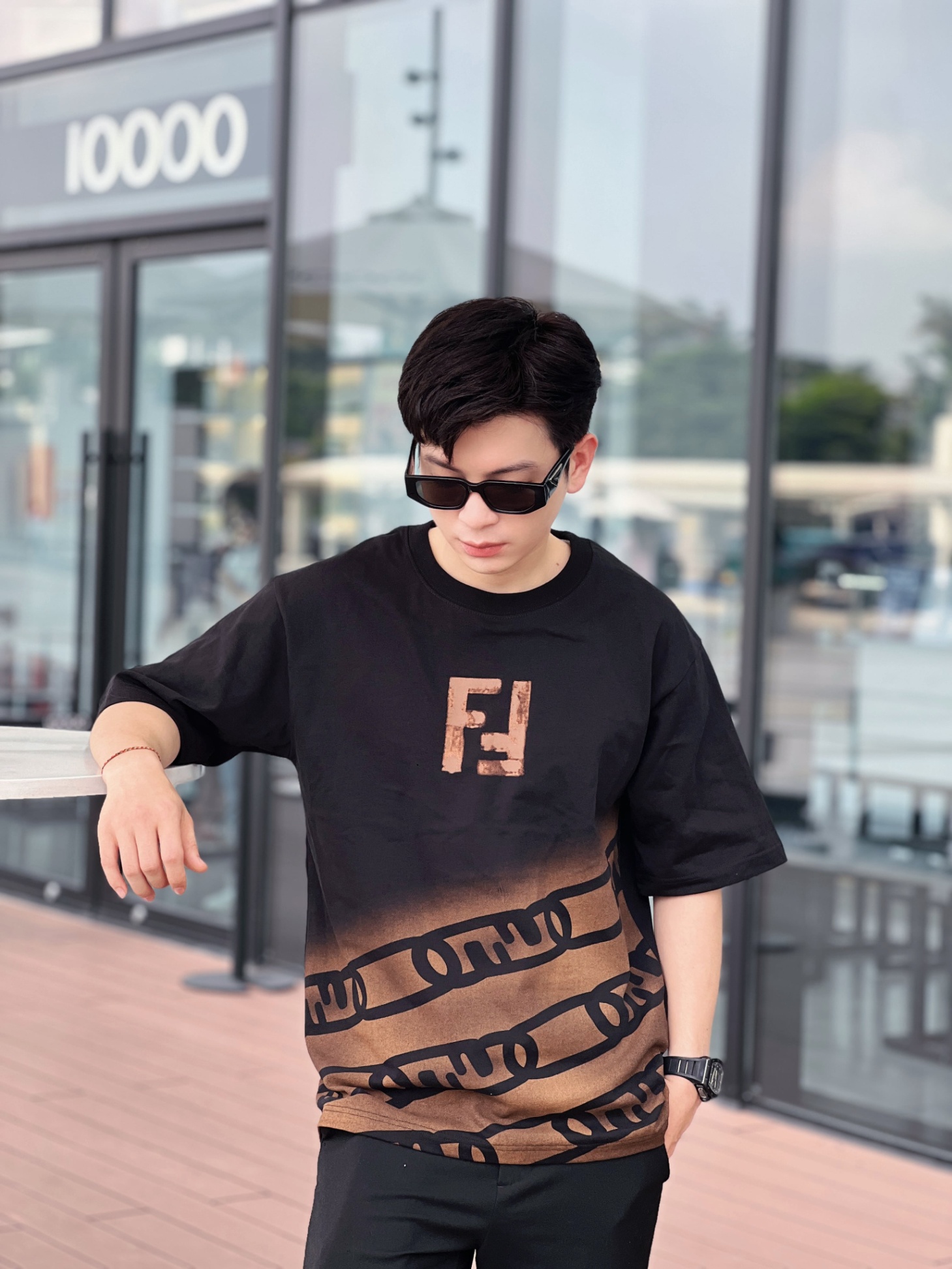 FENDI - ĐEN PHỐI NÂU - FENDI031-T