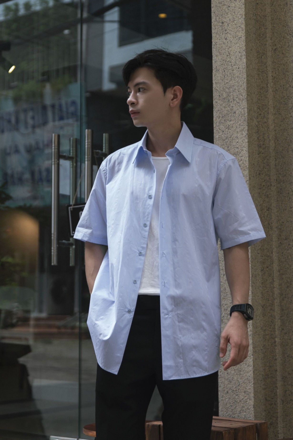 LV - XANH HỌA TIẾT - LV096-T
