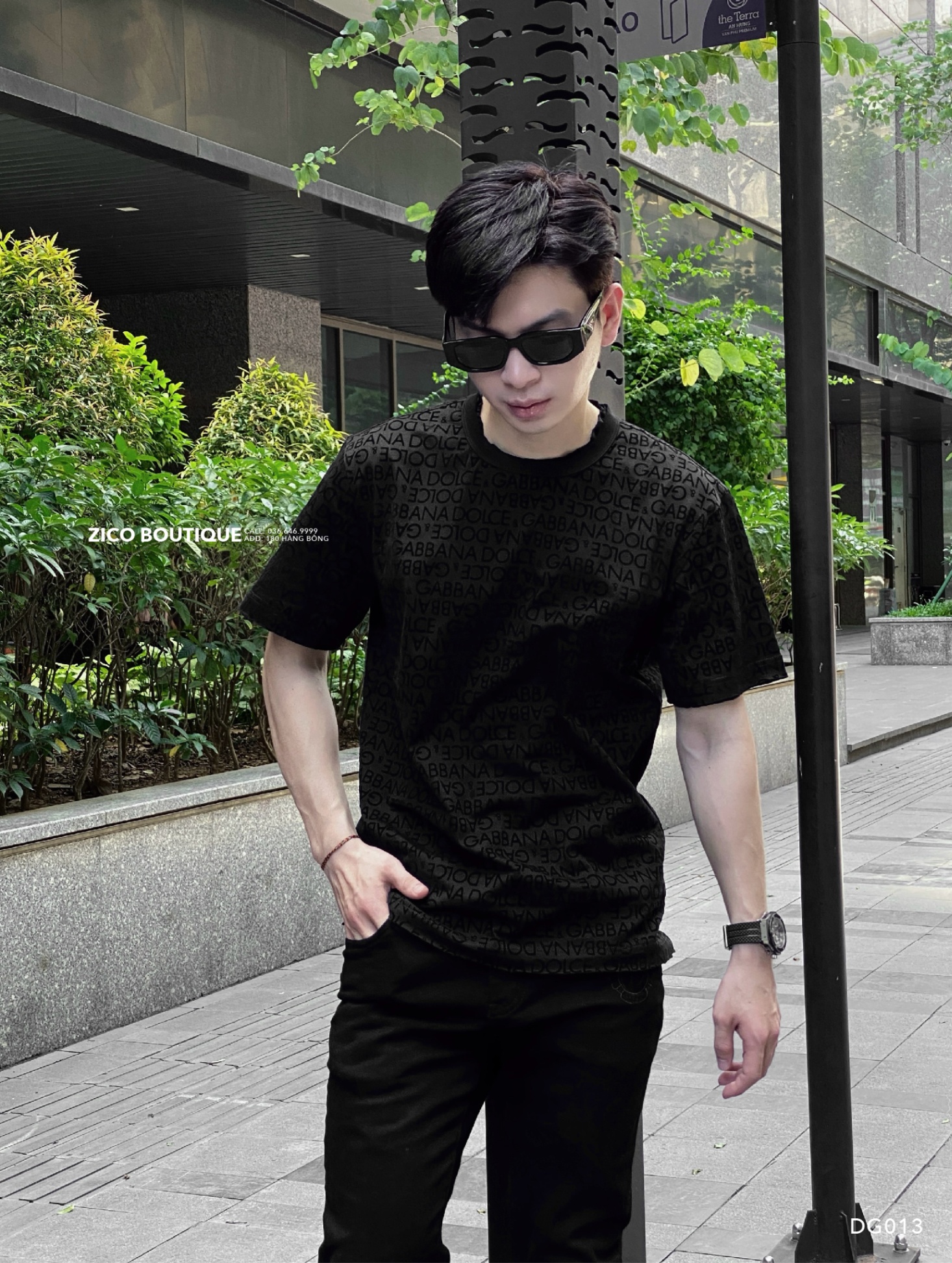 DOLCE&GABBANA - ĐEN CHỮ - DG013-T